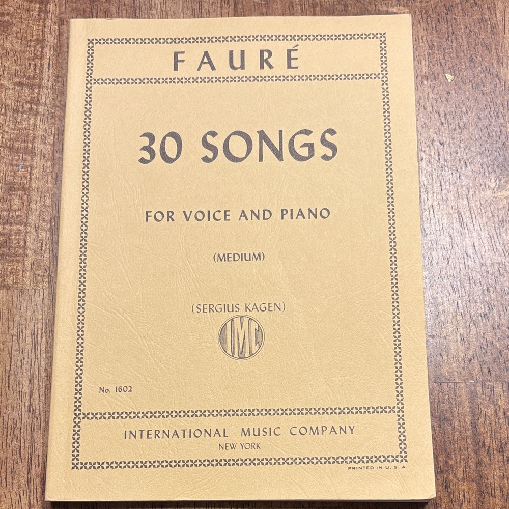 Fauré: 30 Songs for Voice and Piano